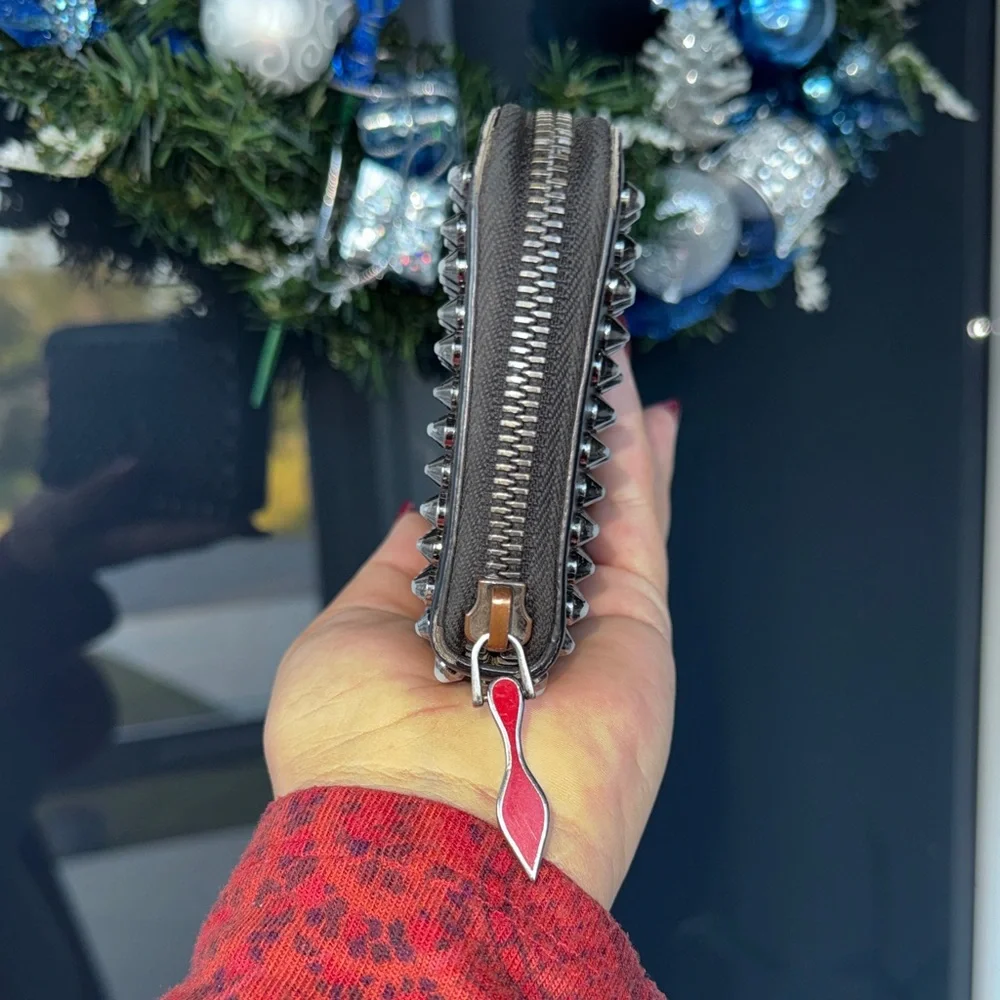 Christian Louboutin Studded Black Wallet